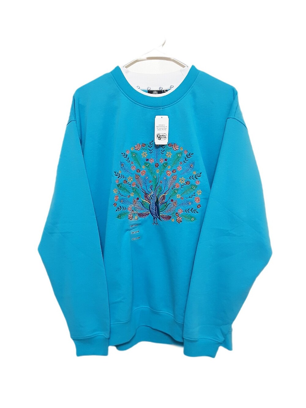 Peacock Sweater Womens XXL